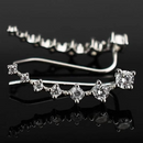 👂Brincos de Pino com Diamante Estrela de Sete Pontas