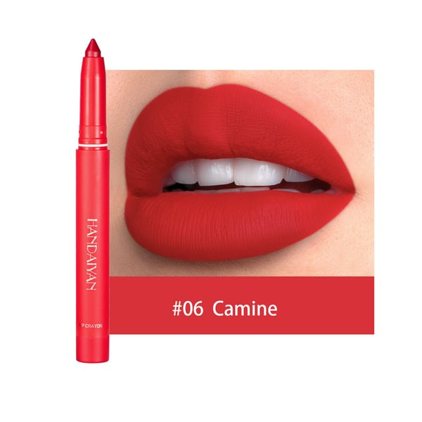 💋Lápis de batom fosco rotativos e apontáveis (COMPRE 1 LEVE 2)