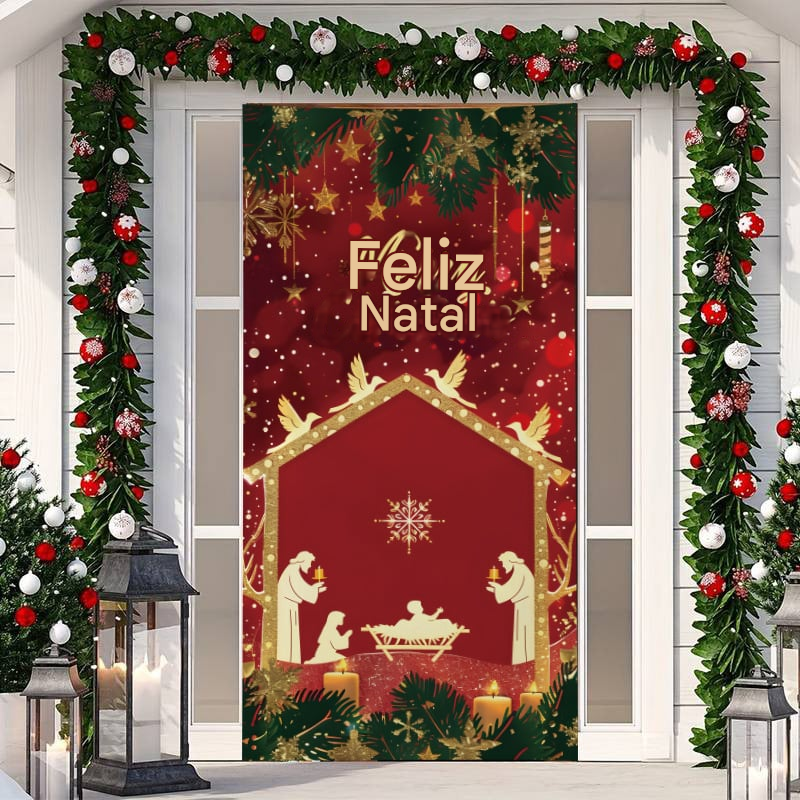 Decoração de Natal para Porta de Entrada (Compre 1 Leve 2)