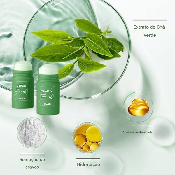 🔥Pasta de limpeza de plantas de chá verde Deep Cleanse
