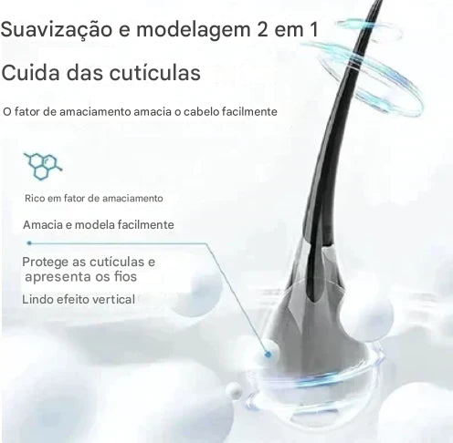 Creme de Alisamento Capilar com Seda e Queratina
