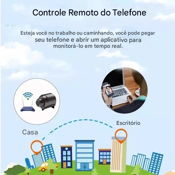 🔥[Queima de Estoque🔥] Compre 1 Leve 2 📹Mini câmera WiFi 4G HD