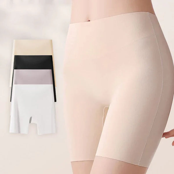 Calcinha Feminina Cintura Alta em Seda Gelada com Controle de Barriga e Efeito Levanta Bumbum ✅