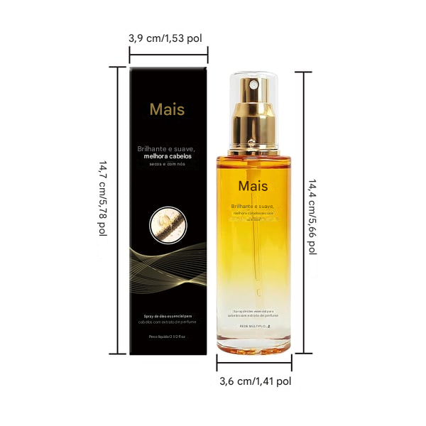 Hoegoa Spray de Óleo Condicionante 80 ml — Fortalecedor de Couro Cabeludo e Cabelos, Condicionador Sem Enxágue, Shampoo Suave de Limpeza