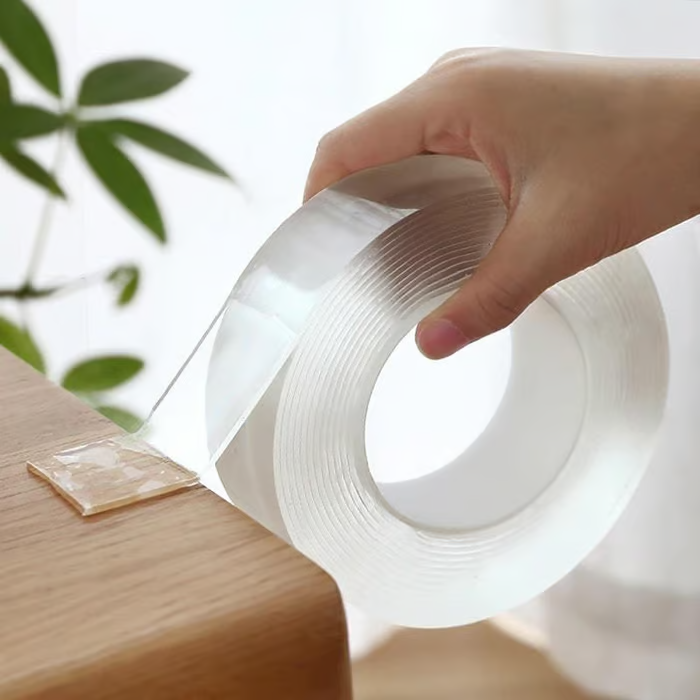 ⭐Fita Transparente Mágica Nano de Dupla Face — Fita Reutilizável para Casa sem Marcas com Alta Aderência