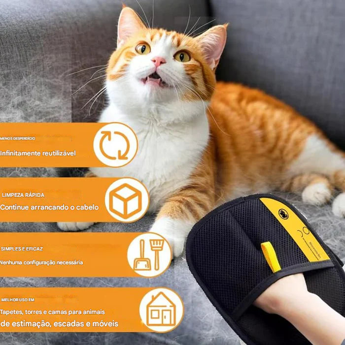 🐱🐶Luvas removedoras de pelos de animais de estimação