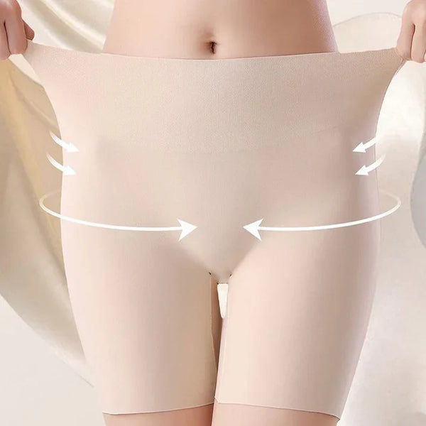 Calcinha Feminina Cintura Alta em Seda Gelada com Controle de Barriga e Efeito Levanta Bumbum ✅