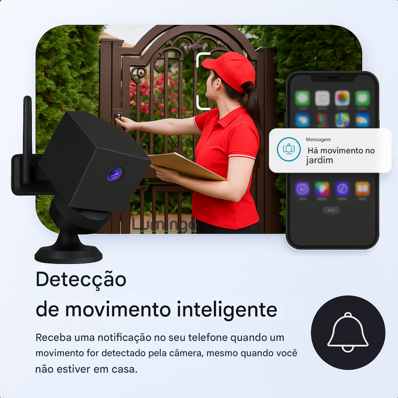 SafeCam Pro™ | Sempre protegido – mesmo sem internet ou energia elétrica
