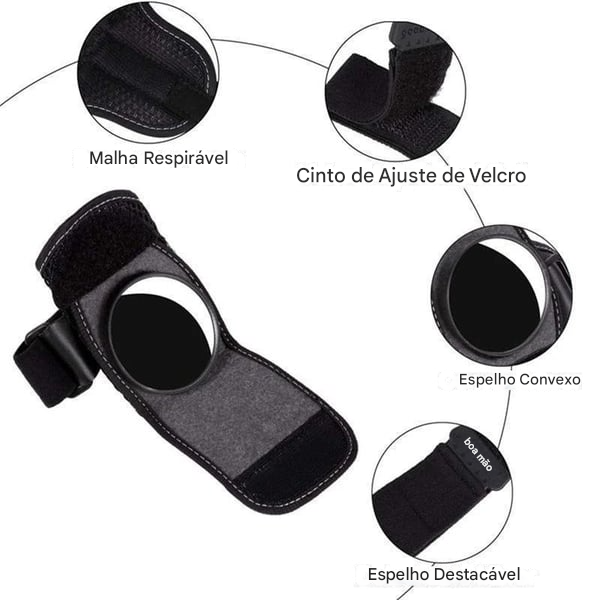 🎁Retrovisor de segurança para pulso de bicicleta