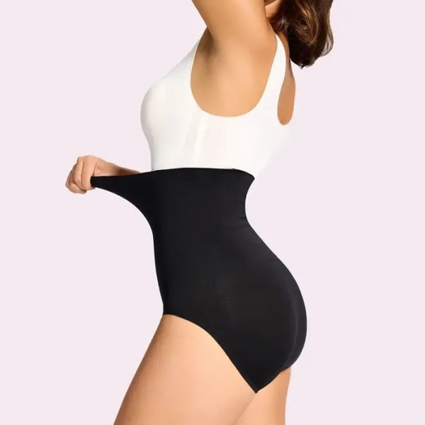 Calcinha modeladora de cintura alta com controle de barriga