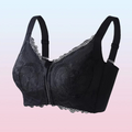 Sutiã Feminino Confortável com Fecho Frontal, Renda e Suporte para Postura