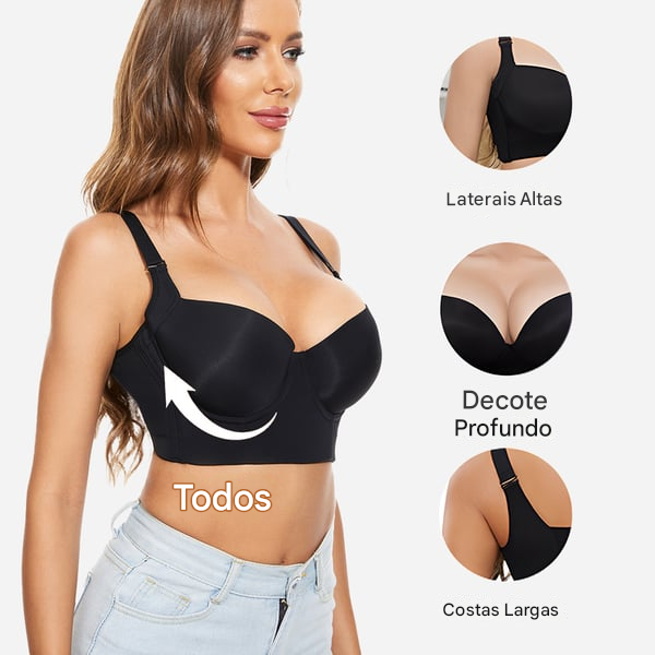 Sutiã Push-Up com Alisamento das Costas