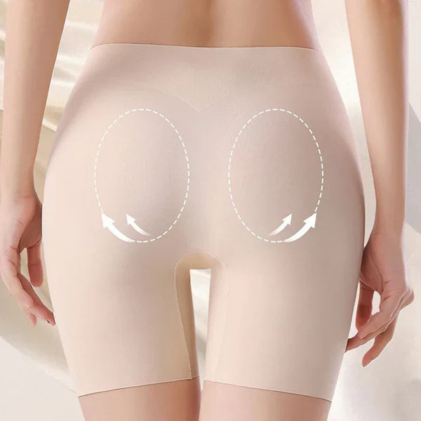 Calcinha Feminina Cintura Alta em Seda Gelada com Controle de Barriga e Efeito Levanta Bumbum ✅