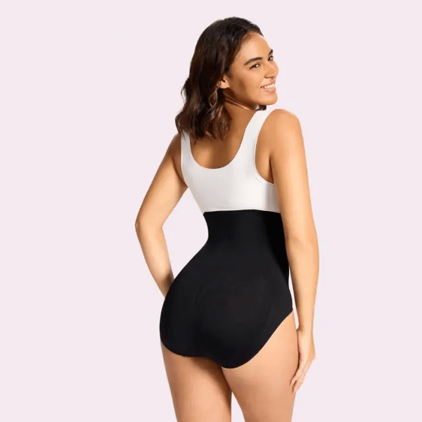 Calcinha modeladora de cintura alta com controle de barriga