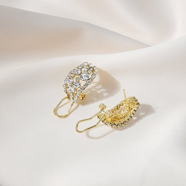 Brincos de argola com diamantes criados em laboratório