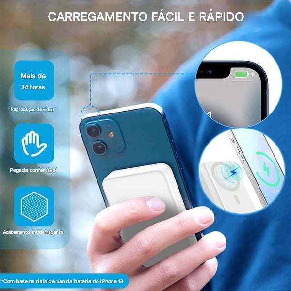 🔥Carregador magnético sem fio portátil