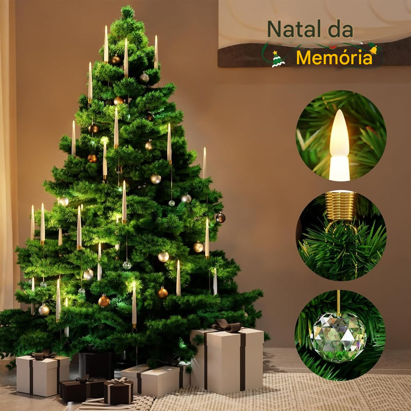 Velas de LED para Árvore de Natal
