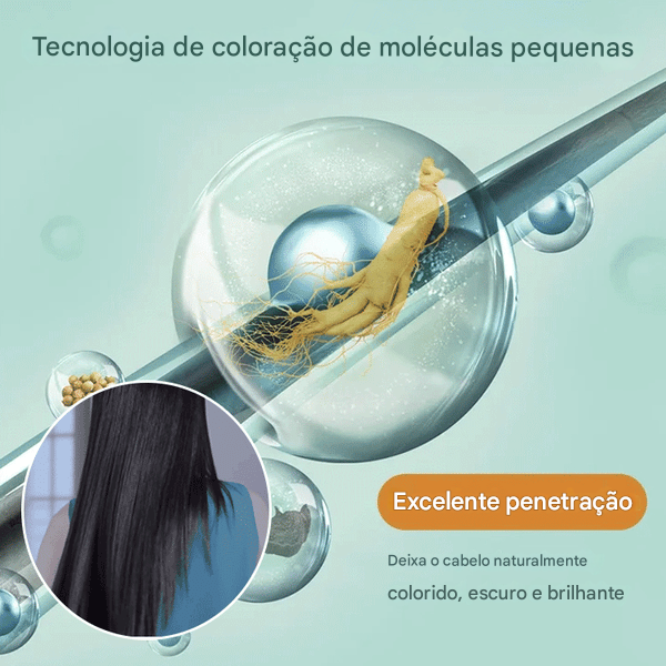Tintura de cabelo vegetal natural