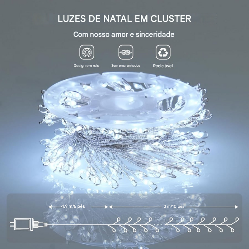 Luzes de Fada Piscantes à Prova d’Água (Compre 1 Leve 2)