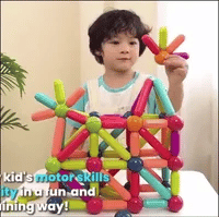 🔥Conjunto de bolas e hastes magnéticas - blocos de construção magnéticos educacionais - ( PROMOÇÃO DIAS DAS CRIANÇAS)