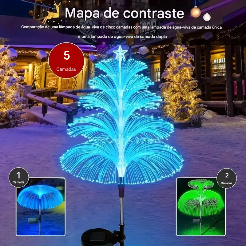 Luz Solar de Árvore de Natal (Compre 1 Leve 2)