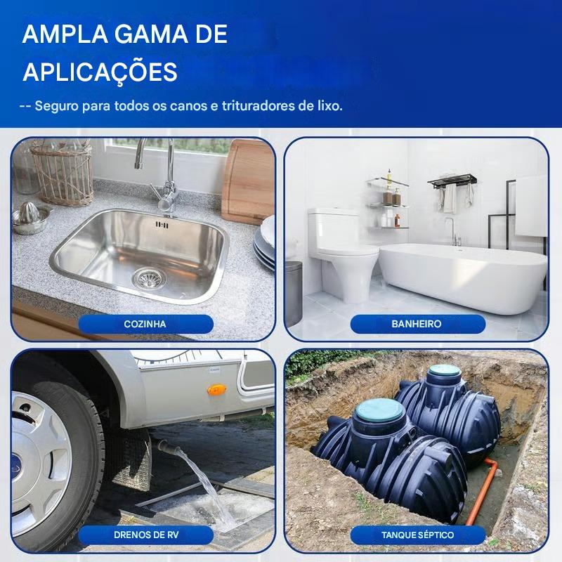 💦Poderoso Desentupidor de Canos - Acaba com bloqueios e 95% das bactérias