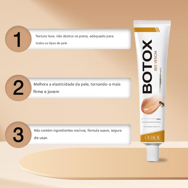 Creme Removedor de Rugas com Veneno de Abelha e Efeito Botox
