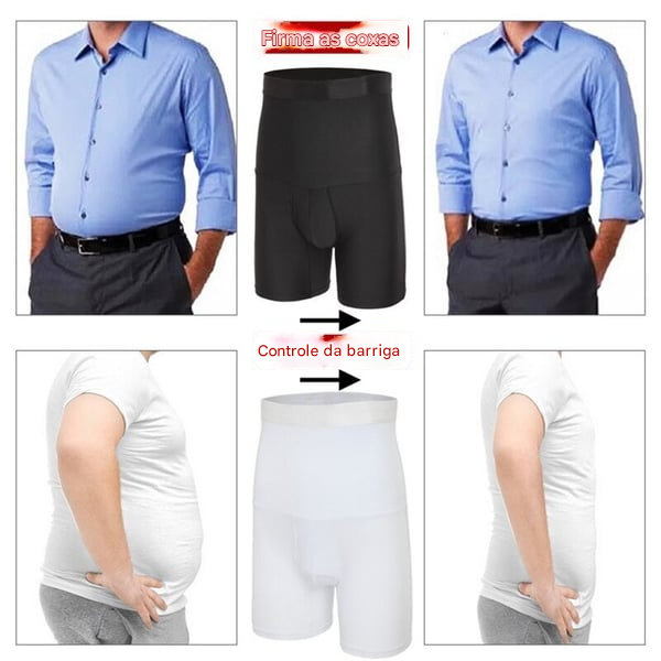 Cueca Boxer Modeladora Masculina de Cintura Alta