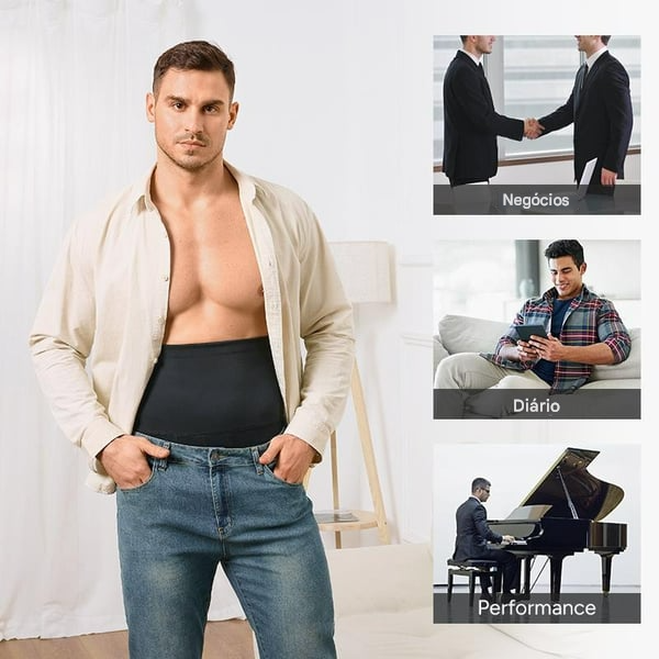 Cueca Boxer Modeladora Masculina de Cintura Alta