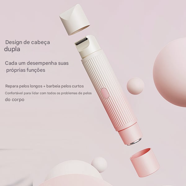 🏆Oferta Relâmpago⚡ Mais de 50 mil vendidos! Quase acabando — 💥🔥 Aparador Elétrico Feminino 2 em 1 Confort, Ótima Opção de Presente
