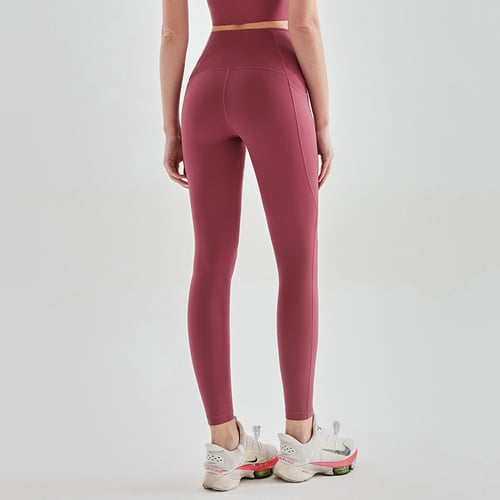 Leggings de treino com controle de barriga de cintura alta e bolsos laterais