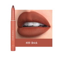 💋Lápis de batom fosco rotativos e apontáveis (COMPRE 1 LEVE 2)