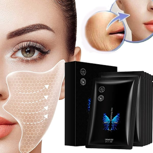 5 Pares de Adesivos Faciais de Nutrição, Lifting e Remoção de Rugas