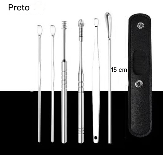Conjunto de Ferramentas para Limpeza de Ouvido