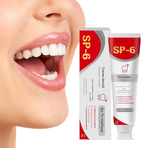 🔥Super Creme Dental Probiotico-6 com 6 Probióticos – Fortalecimento da Microbiota Oral