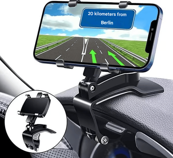 🏆Novo suporte giratório 360 graus para painel de carro