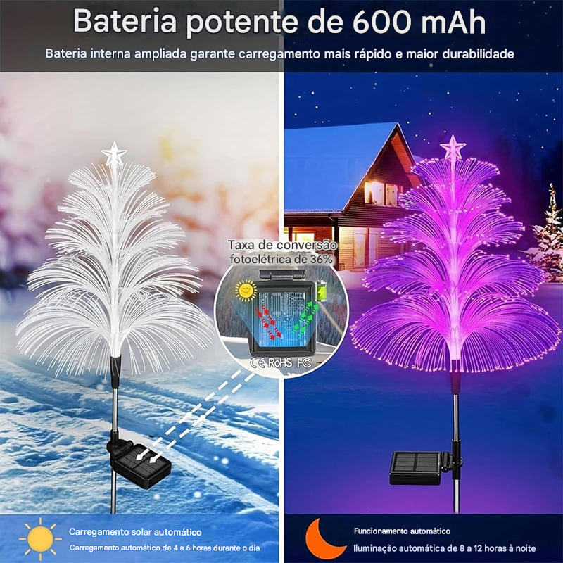 Luz Solar de Árvore de Natal (Compre 1 Leve 2)