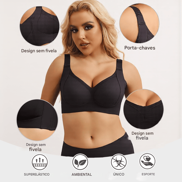 🎁 Compre 1, receba 3 pacotes 🔥 Sutiã super modelador | Sem aro
