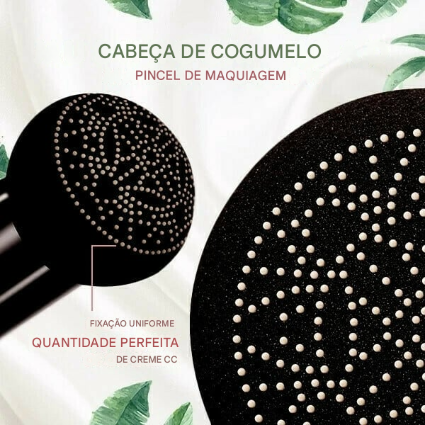 Creme CC com Almofada de Ar em Formato de Cabeça de Cogumelo 🌸