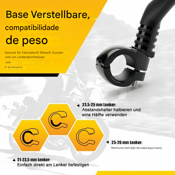 Espelhos retrovisores para bicicleta para mais segurança e conforto! 🚴‍♂️✨Visão nítida, mais conforto em cada pedalada