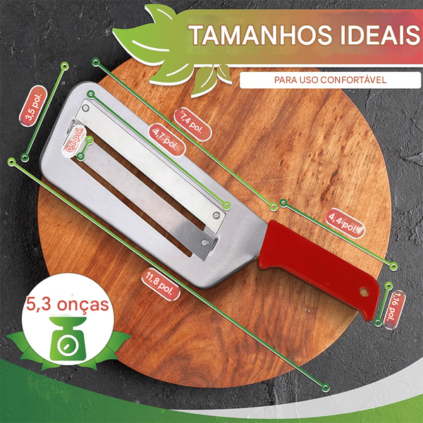 Faca Raladora de Aço Inoxidável — poupe tempo e energia na cozinha! ⏳🍳