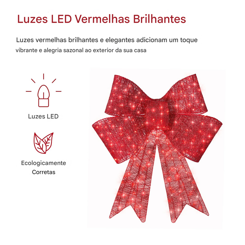 Laço de Natal iluminado (Compre 1 Leve 2)